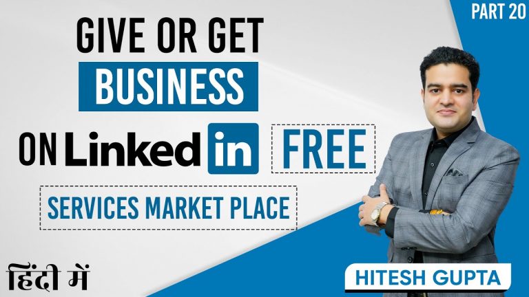 How To Use LinkedIn For Freelance Work | LinkedIn Service Marketplace | linkedinleadgeneration