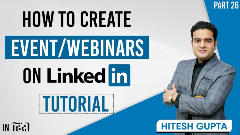 How to create Event on LinkedIn | Webinar on LinkedIn Step by Step Tutorial | linkedinmarketing