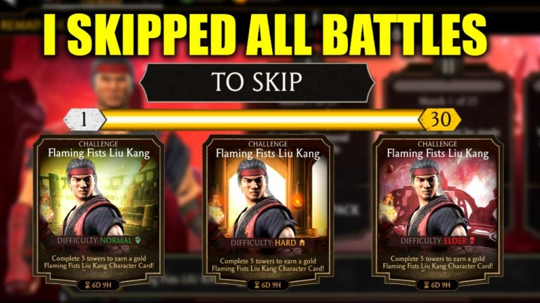 I Skipped All Towers of Flaming Fists Liu Kang Challenge in MK Mobile. Super Expensive