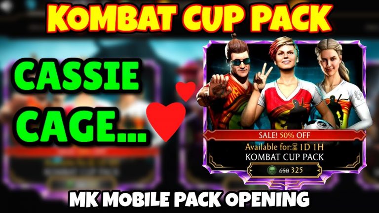 MK Mobile Pack Opening. Kombat Cup Pack Huge Discount. Cassie Cage is Unreal…