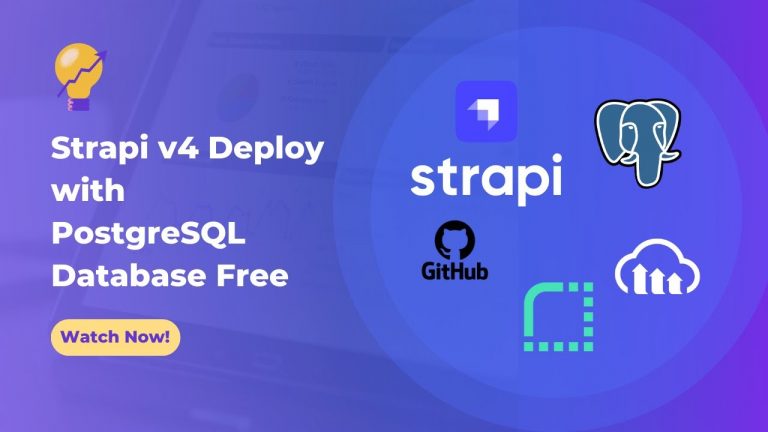 Strapi v4 Deploy with PostgreSQL Database and Cloudinary Free || Render Hosting NodeJS