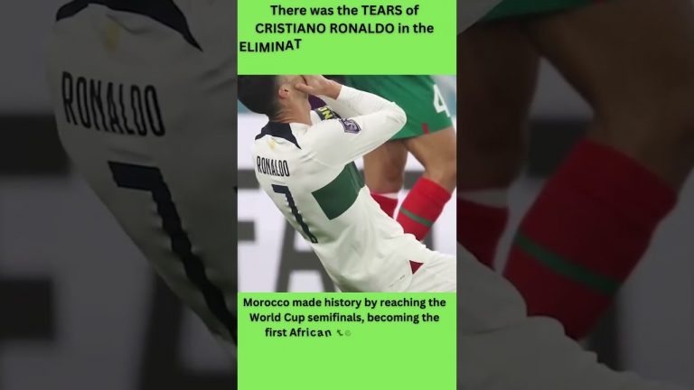 The TEARS of CRISTIANO RONALDO in the ELIMINATION of PORTUGAL from the WORLD CUP shorts short