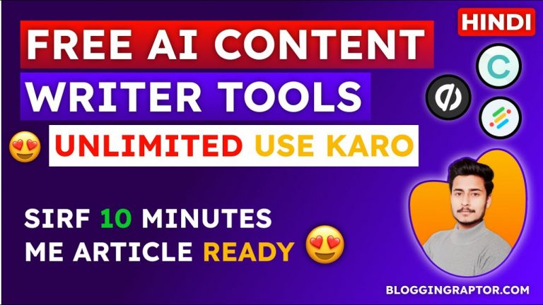 Best Free AI Content Writer Tools with Unlimited Usage