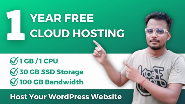 Best Free Hosting For WordPress | 1 Year Free Cloud Hosting For WordPress