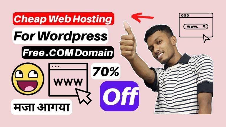 Cheap Web Hosting For WordPress Free .COM Domain and SSL | Best Cheap Web Hosting 2023 blogger