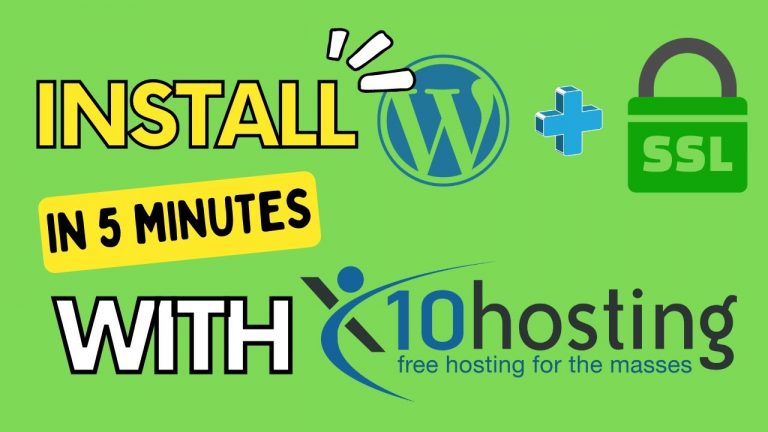 [Free Hosting] WordPress in 5 Minutes with x10hosting. It supports SSL Cert Auto-Renew