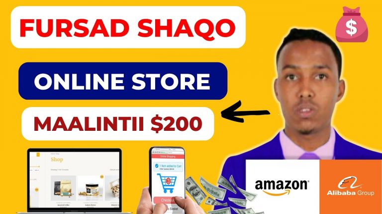 Fursad Shaqo Online Store sameeso ama Ecomerce Website Hal Abuur Shirkad yar oo Ganacsi A TO Z