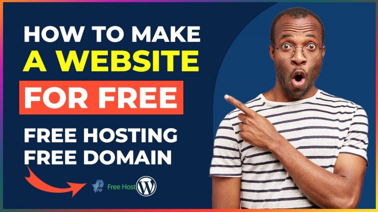 How To Make A Website For Free In 20 Minutes | Free Domain And Hosting WordPress | 2023