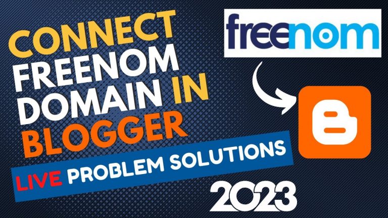 How to Connect Freenom Domain With Blogger 2023 | Step-by-Step Tutorial (Updated)