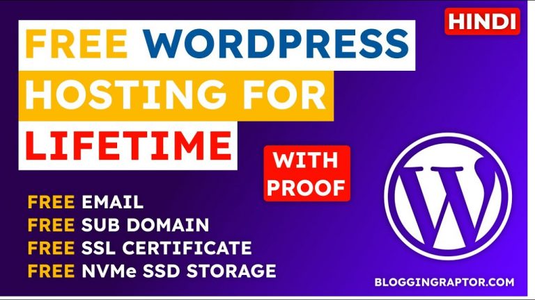 How to Get FREE WordPress Hosting For Lifetime with Proof!