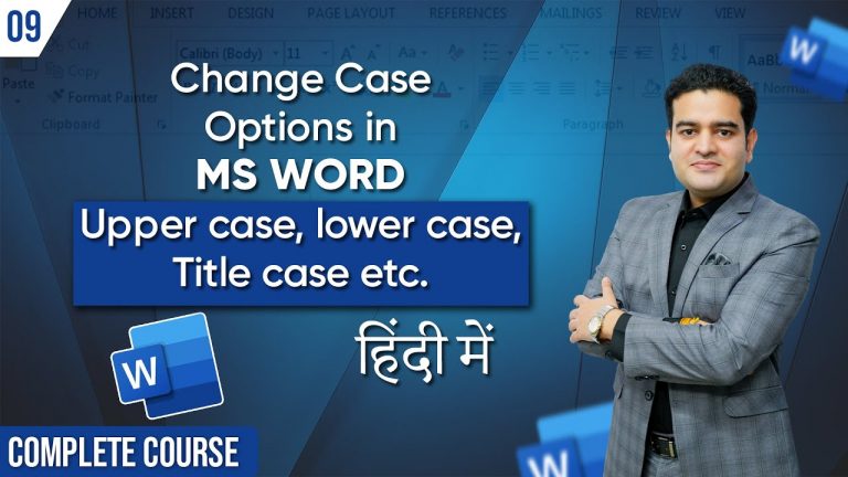 How to use Change Case Options in MS Word | Upper Case, Lower Case, Title Case Options