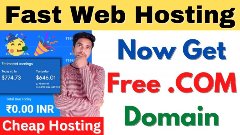 Loot Offer Fastest Web Hosting with Free .COM, .In Domain For 1 Year | Web Hosting | Sowfihost