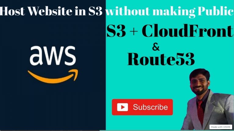 Static website hosting on Amazon S3 without making it public | Using AWS CloudFront for S3 Website