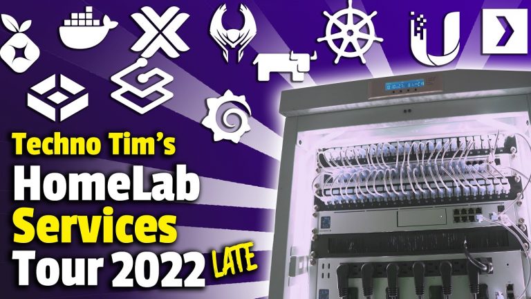 Techno Tim HomeLab Services Tour (Late 2022) – What am I Self-Hosting in my HomeLab?