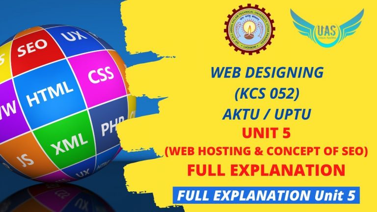 Web Designing (WD) Unit 5 Full Explanation | KCS-052 | AKTU | Unique AppSites