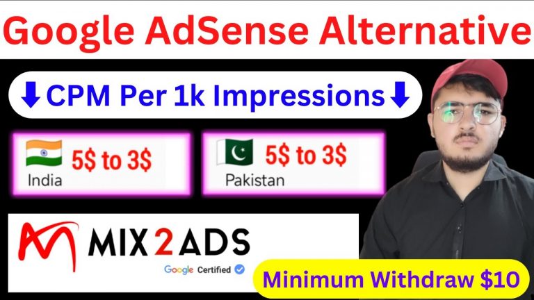 Google AdSense Alternative | High CPM Ad Network | Best AdSense Alternative | Minimum Withdraw $10