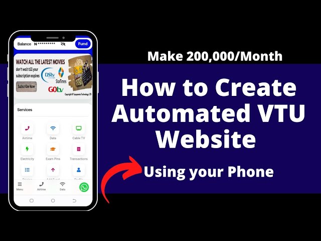 How to create an Automated VTU Website in 2023// Make money online in 2023