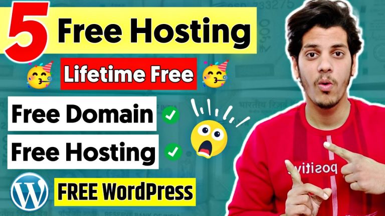 5 Lifetime FREE DOMAIN & FREE HOSTING Website in 2023 | Free WordPress Hosting