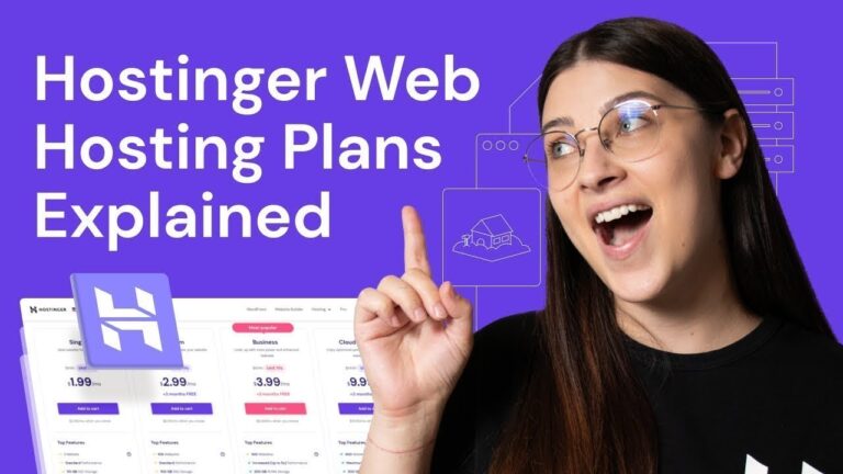 Hostinger web hosting plans explained: WordPress, VPS, and cloud