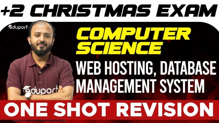 Plus Two Computer Science | Web Hosting & Database Management System | Chapter 7 | Eduport Plus Two