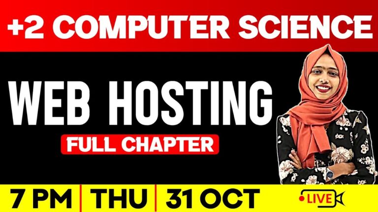 Plus Two Computer Science | Web Hosting | Full Chapter | Exam Winner Plus Two