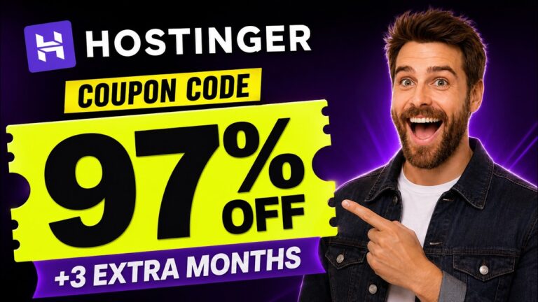 Hostinger Coupon Code Today | Extra 20% Discount + 3 Bonus Months Explained