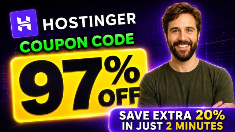 Hostinger Coupon Code Today | Save Extra 20% Discount in Just 2 Minutes