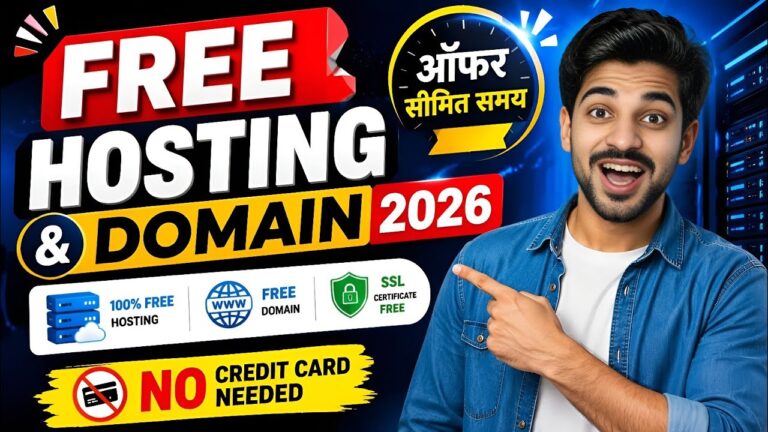 FREE HOSTING + FREE DOMAIN 2026 | No Credit Card Needed | Best Free Web Hosting