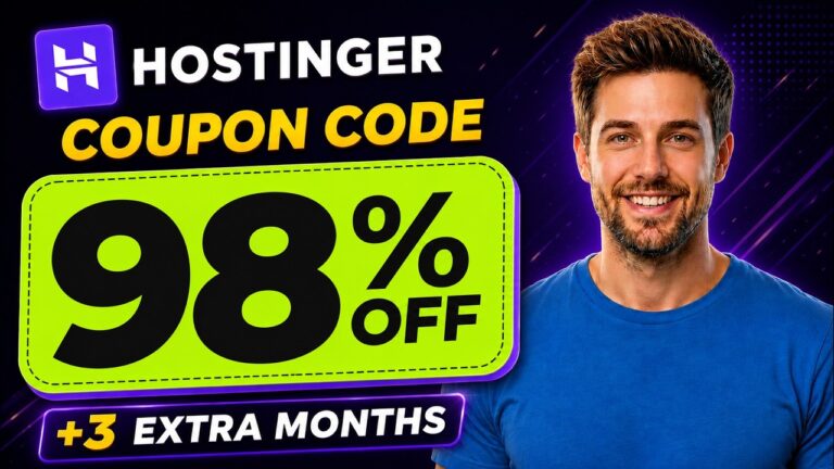 Hostinger Coupon Code 2026 | Hostinger Review | Hostinger Website Builder | Best Web Hosting