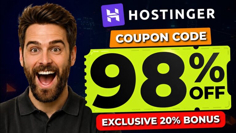 Hostinger Coupon Code 2026 | Hostinger Website Builder | EXCLUSIVE 20% ADDITIONAL Hostinger DISCOUNT