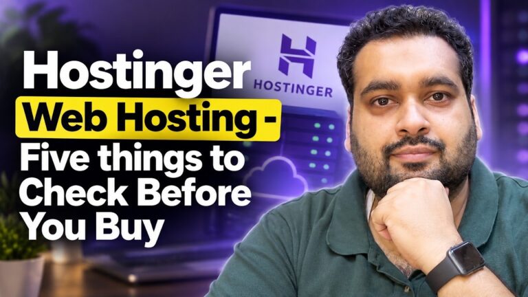 Hostinger Web Hosting : 5 Things to Check Before Buying Hostinger in 2026